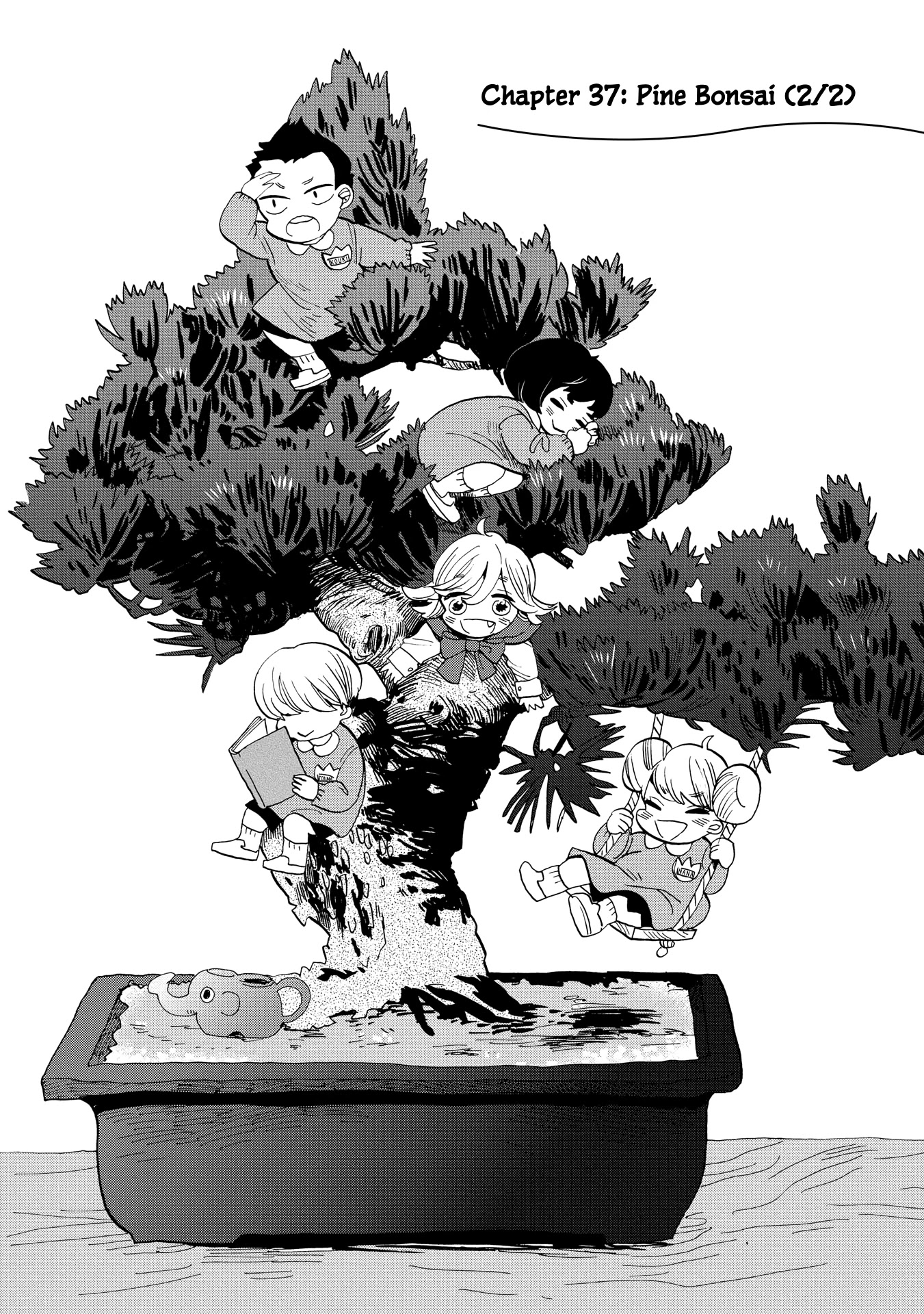 Udon no Kuni no Kin'iro Kemari Chapter 37 page 1 - Chapter 37: Pine Bonsai (2/2)