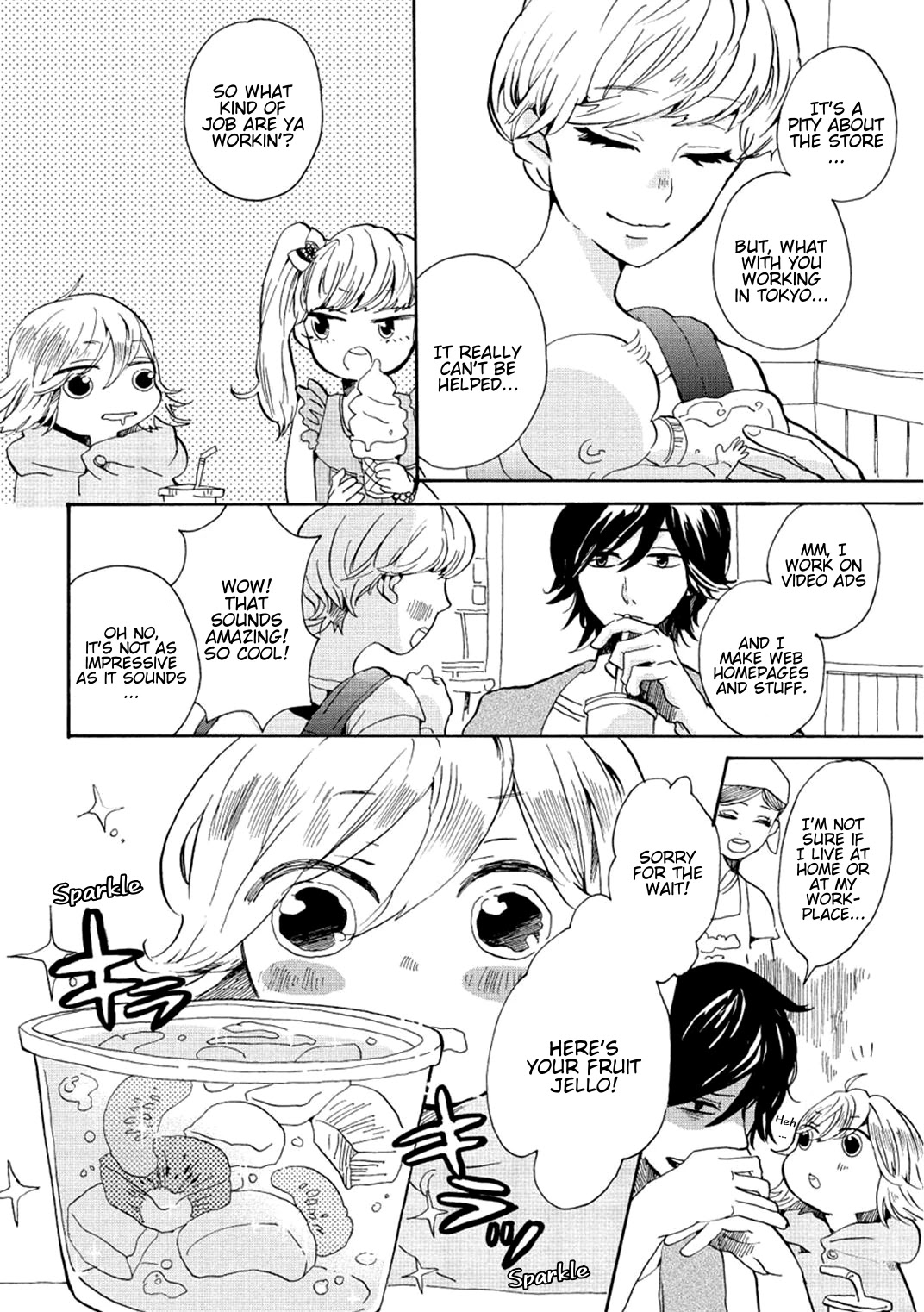 Udon no Kuni no Kin'iro Kemari Chapter 4 page 15 - Chapter 4: Chapter 4 Town