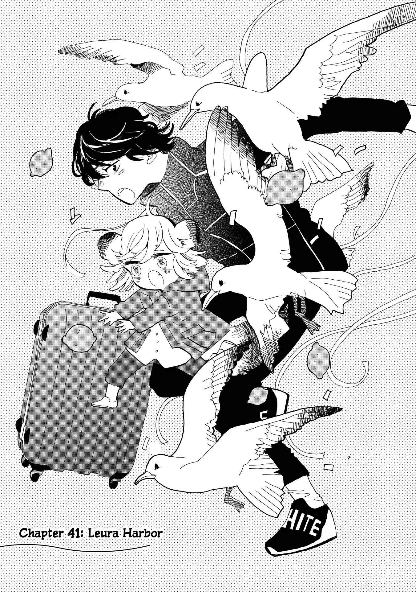 Udon no Kuni no Kin'iro Kemari Chapter 41 page 1 - Chapter 41: Leura Harbor