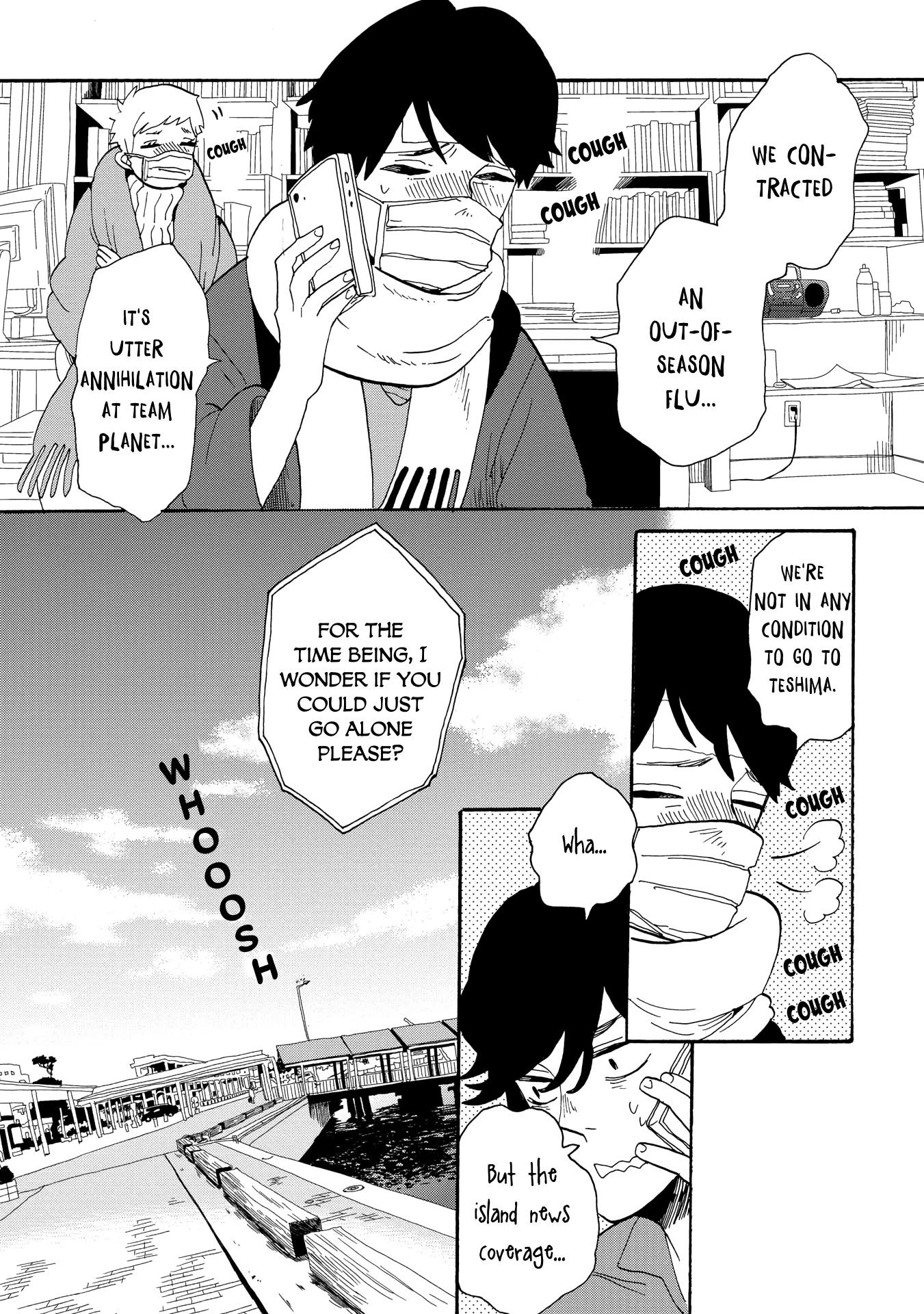 Udon no Kuni no Kin'iro Kemari Chapter 41 page 10 - Chapter 41: Leura Harbor