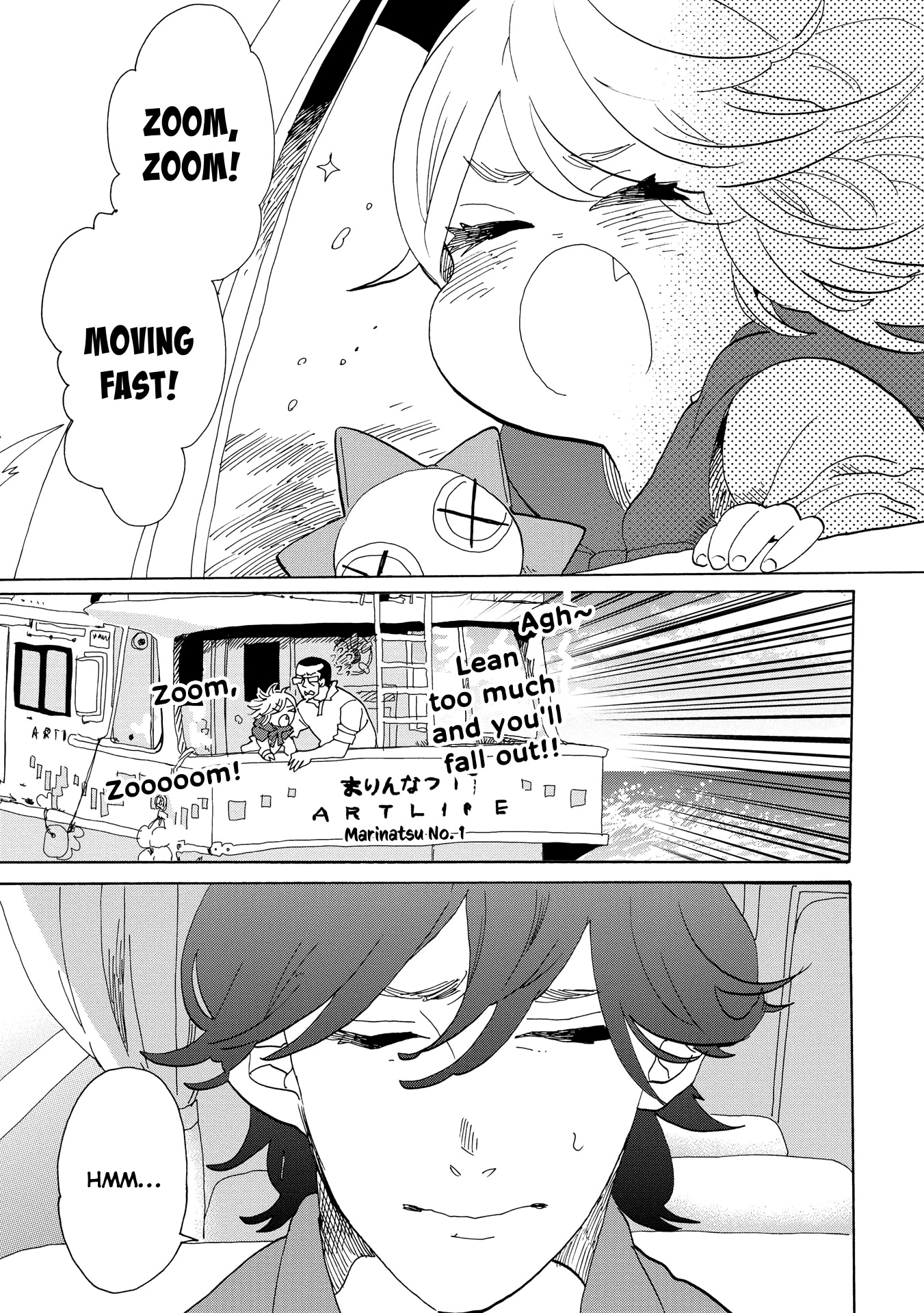 Udon no Kuni no Kin'iro Kemari Chapter 41 page 14 - Chapter 41: Leura Harbor