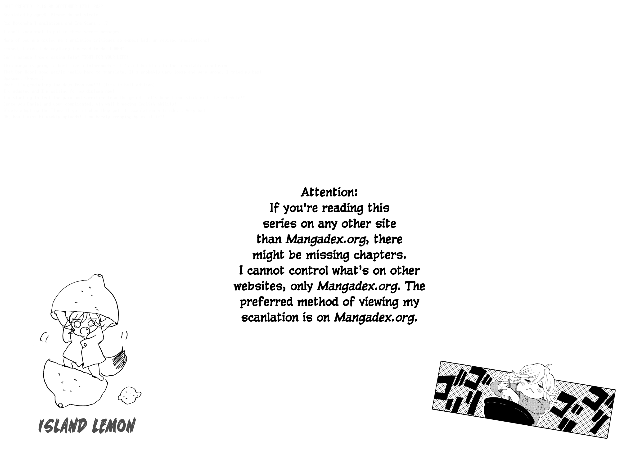 Udon no Kuni no Kin'iro Kemari Chapter 44 page 34 - Chapter 44: Island Lemon