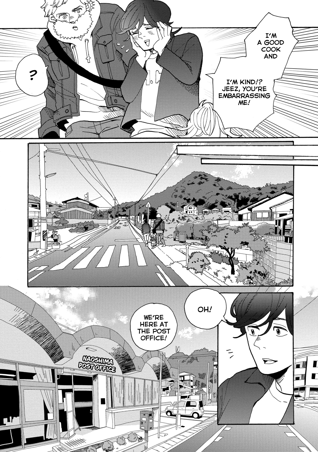 Udon no Kuni no Kin'iro Kemari Chapter 46.5 page 10 - Chapter 46.5: Naoshima Post Office