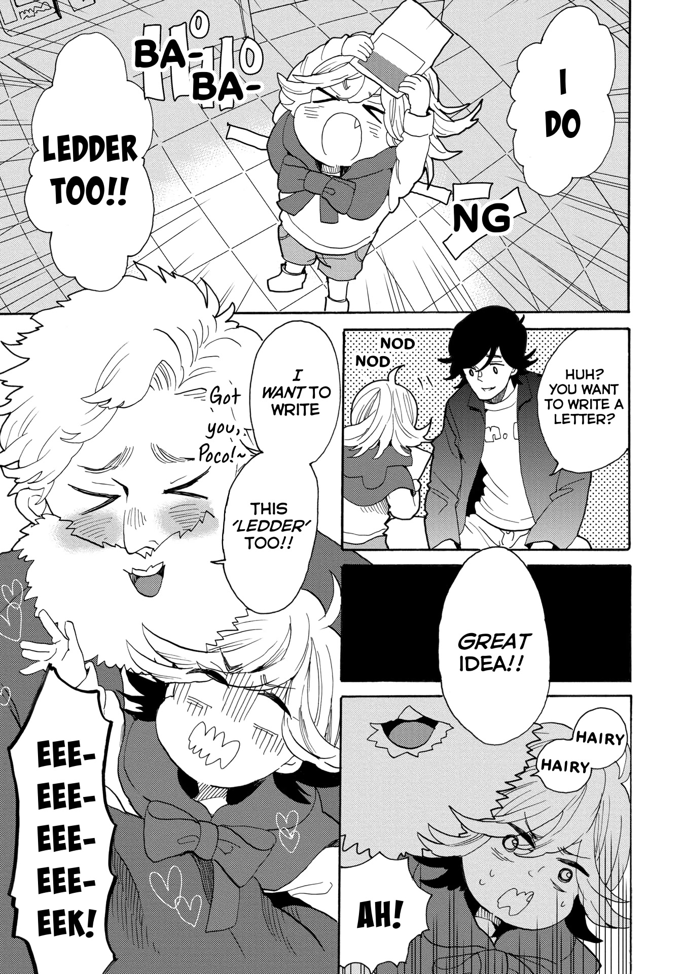 Udon no Kuni no Kin'iro Kemari Chapter 46.5 page 6 - Chapter 46.5: Naoshima Post Office