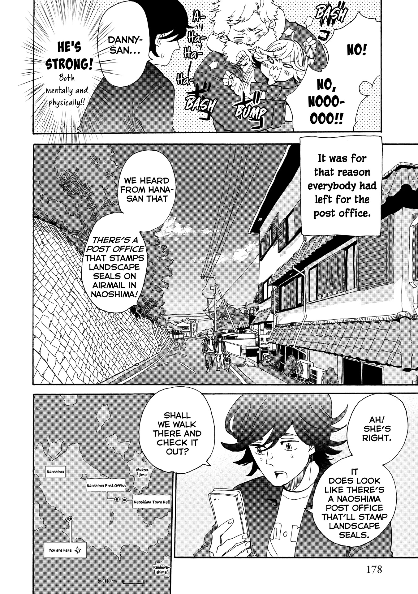 Udon no Kuni no Kin'iro Kemari Chapter 46.5 page 7 - Chapter 46.5: Naoshima Post Office