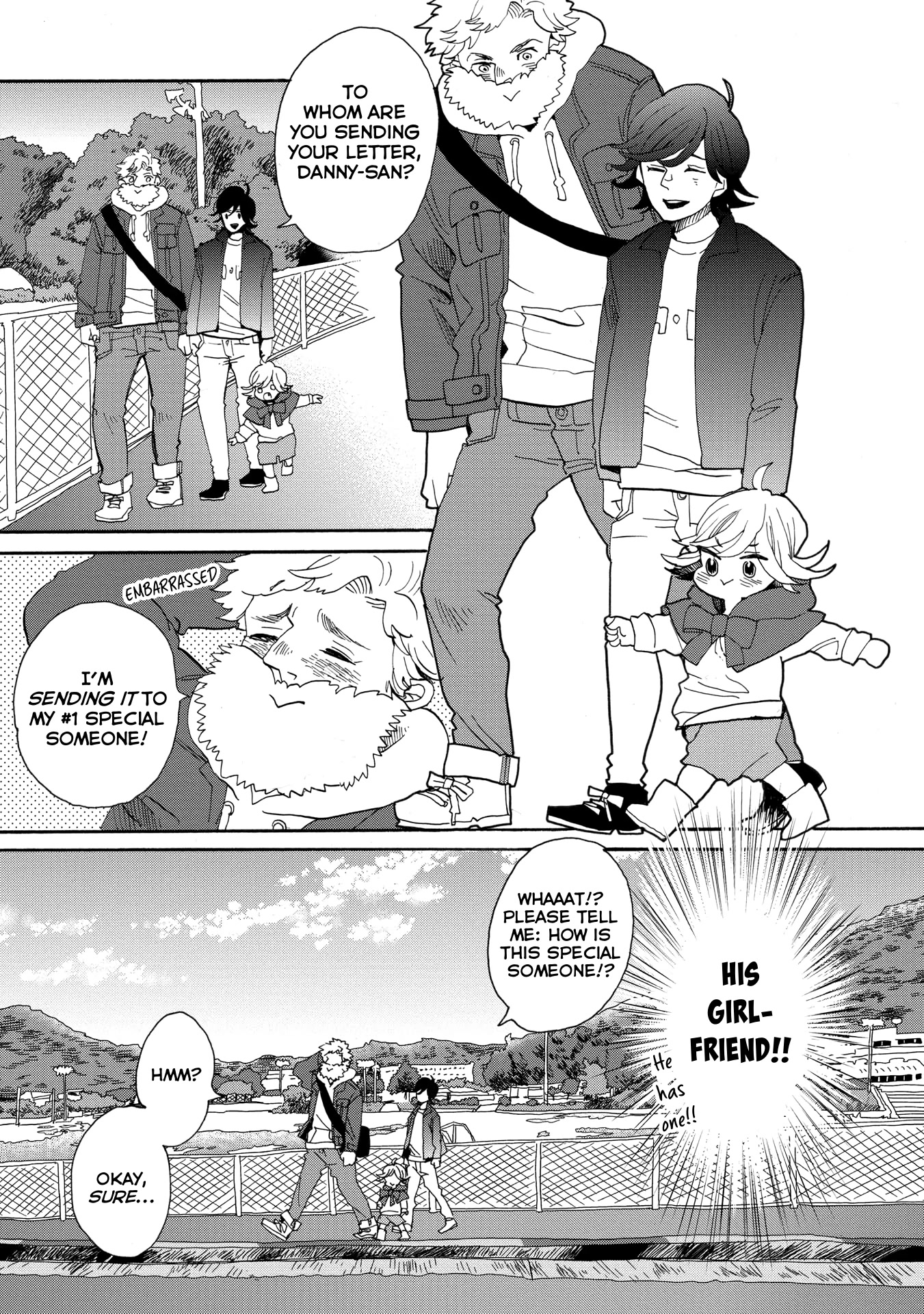 Udon no Kuni no Kin'iro Kemari Chapter 46.5 page 8 - Chapter 46.5: Naoshima Post Office