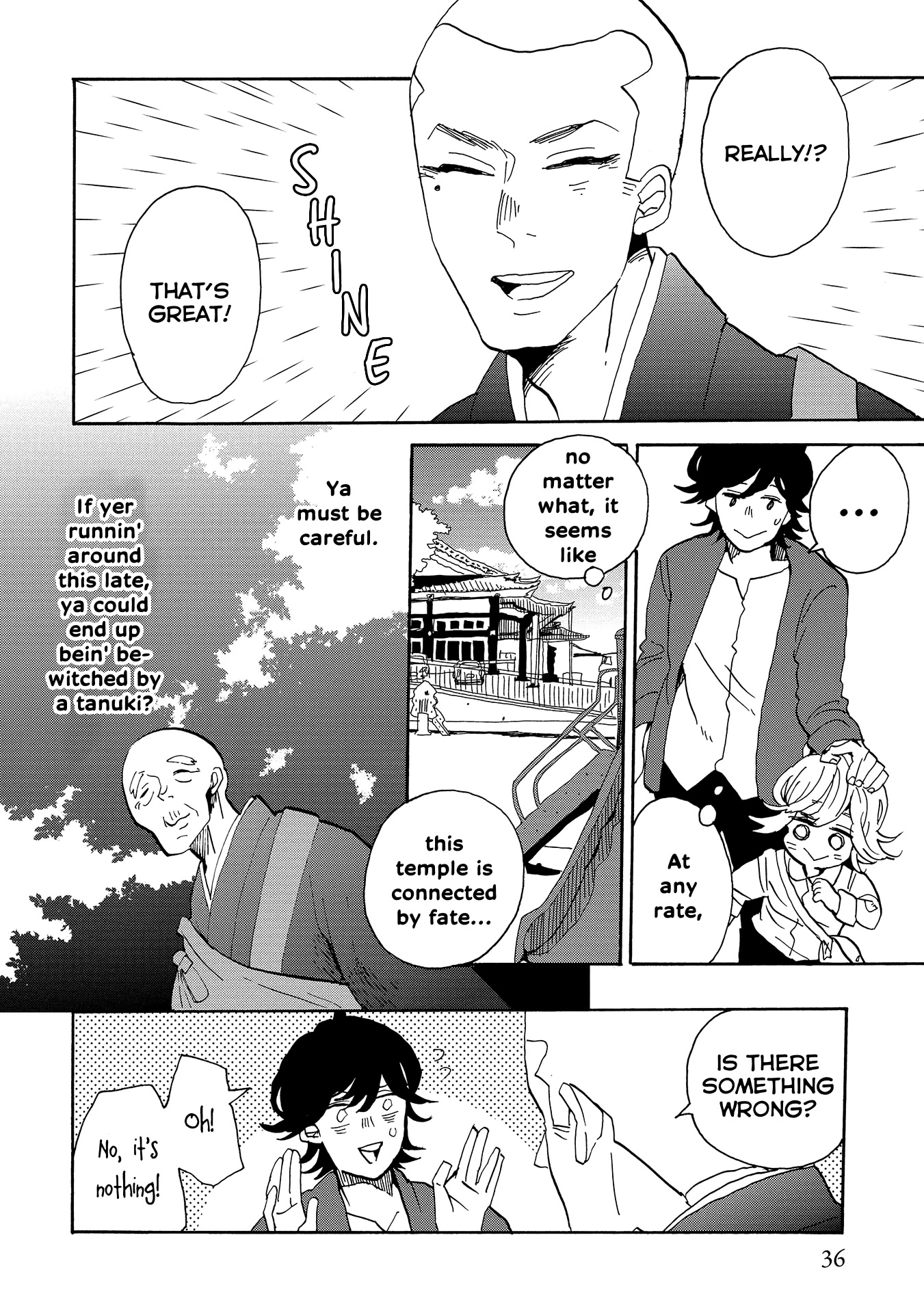 Udon no Kuni no Kin'iro Kemari Chapter 48 page 5 - Chapter 48: Yashima Temple