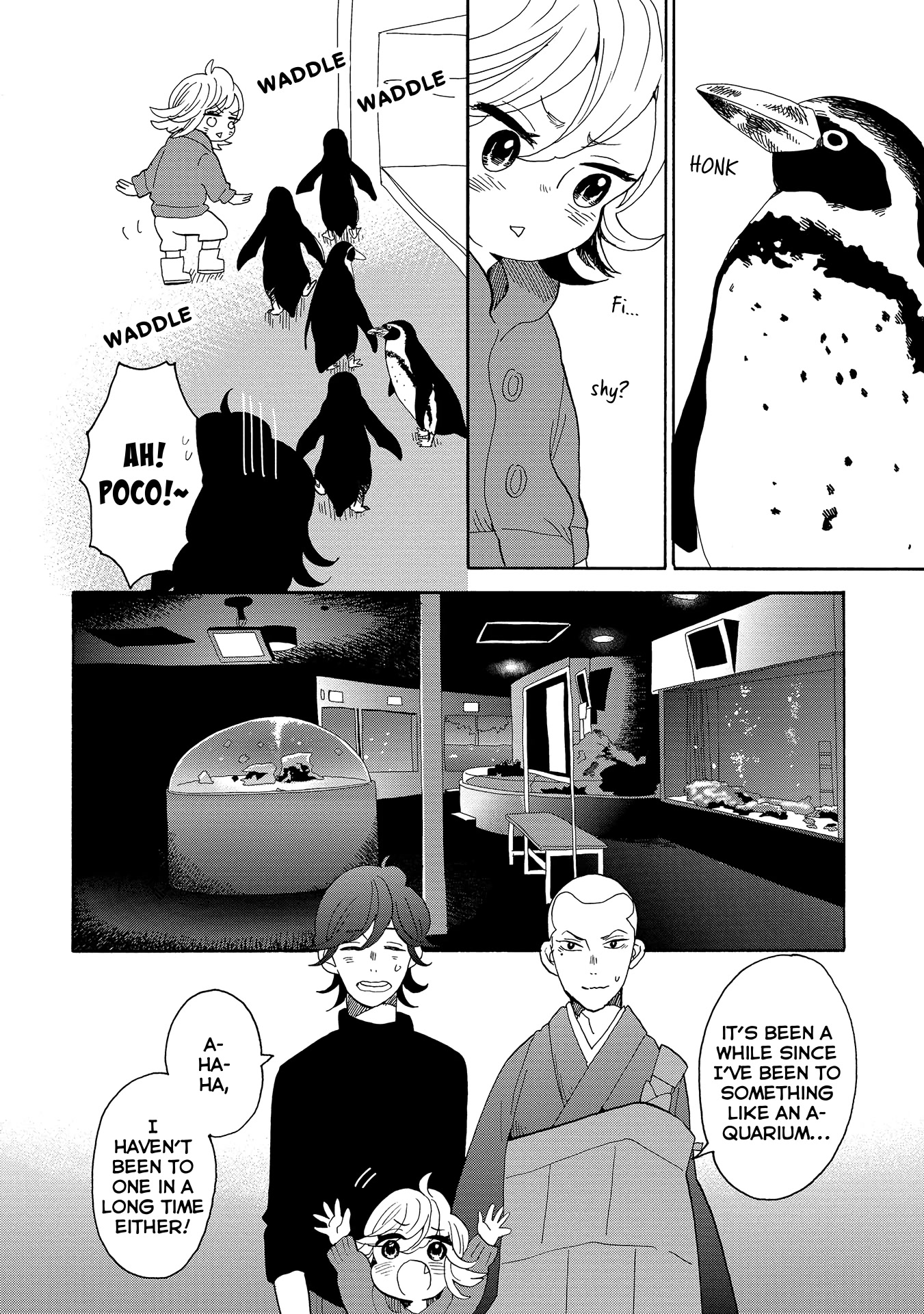 Udon no Kuni no Kin'iro Kemari Chapter 49 page 21 - Chapter 49: New Yashima Aquarium
