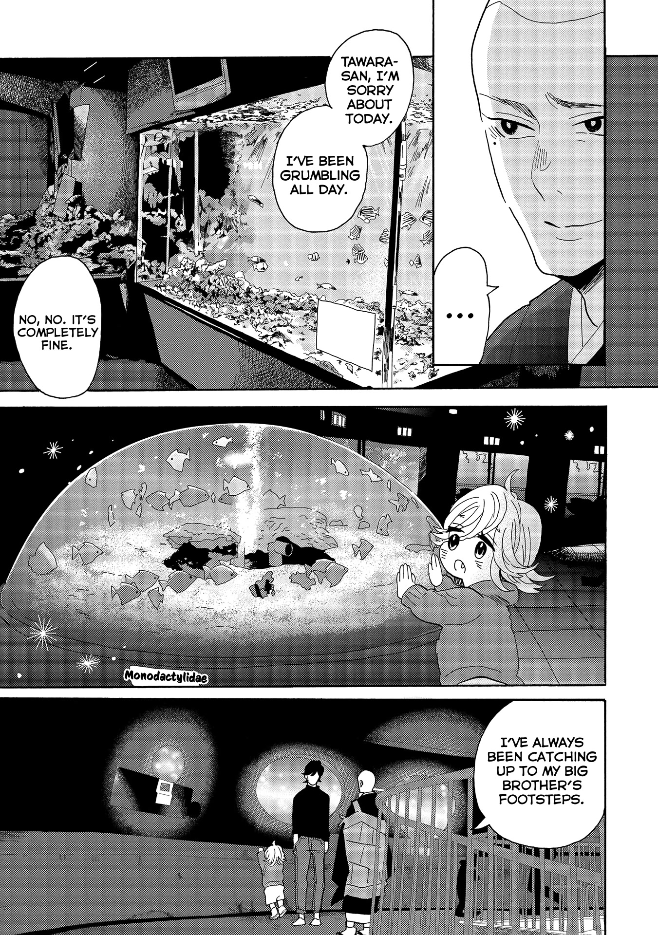Udon no Kuni no Kin'iro Kemari Chapter 49 page 22 - Chapter 49: New Yashima Aquarium
