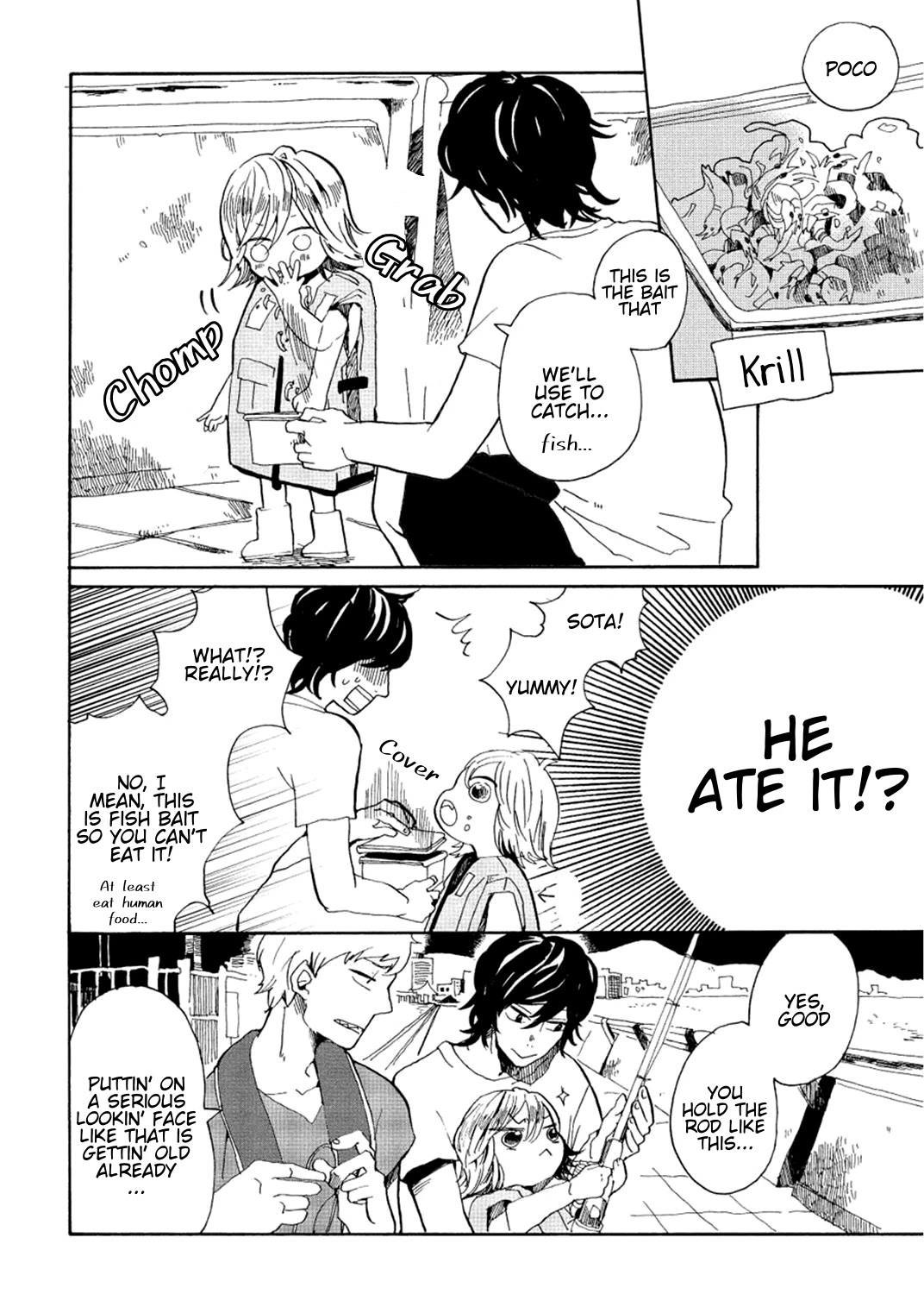 Udon no Kuni no Kin'iro Kemari Chapter 5 page 12 - Chapter 5: Red Lighthouse
