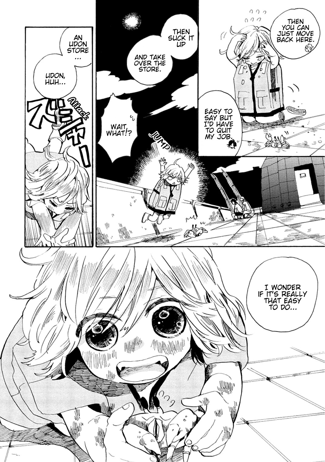 Udon no Kuni no Kin'iro Kemari Chapter 5 page 16 - Chapter 5: Red Lighthouse
