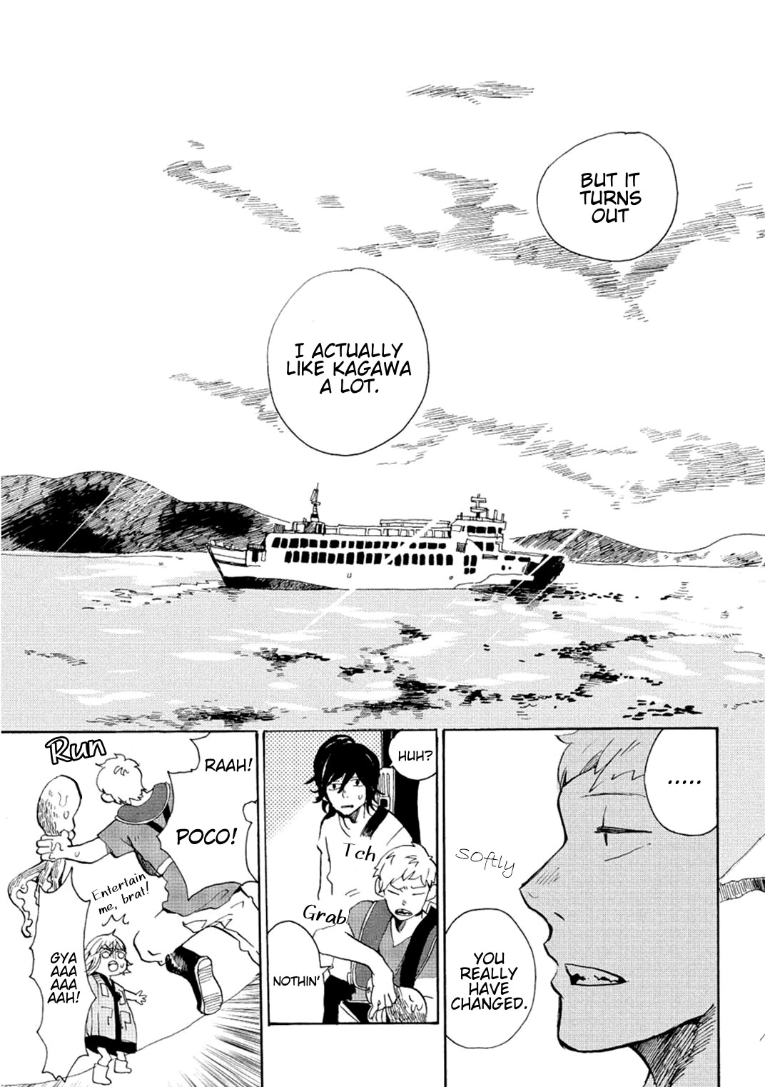 Udon no Kuni no Kin'iro Kemari Chapter 5 page 27 - Chapter 5: Red Lighthouse