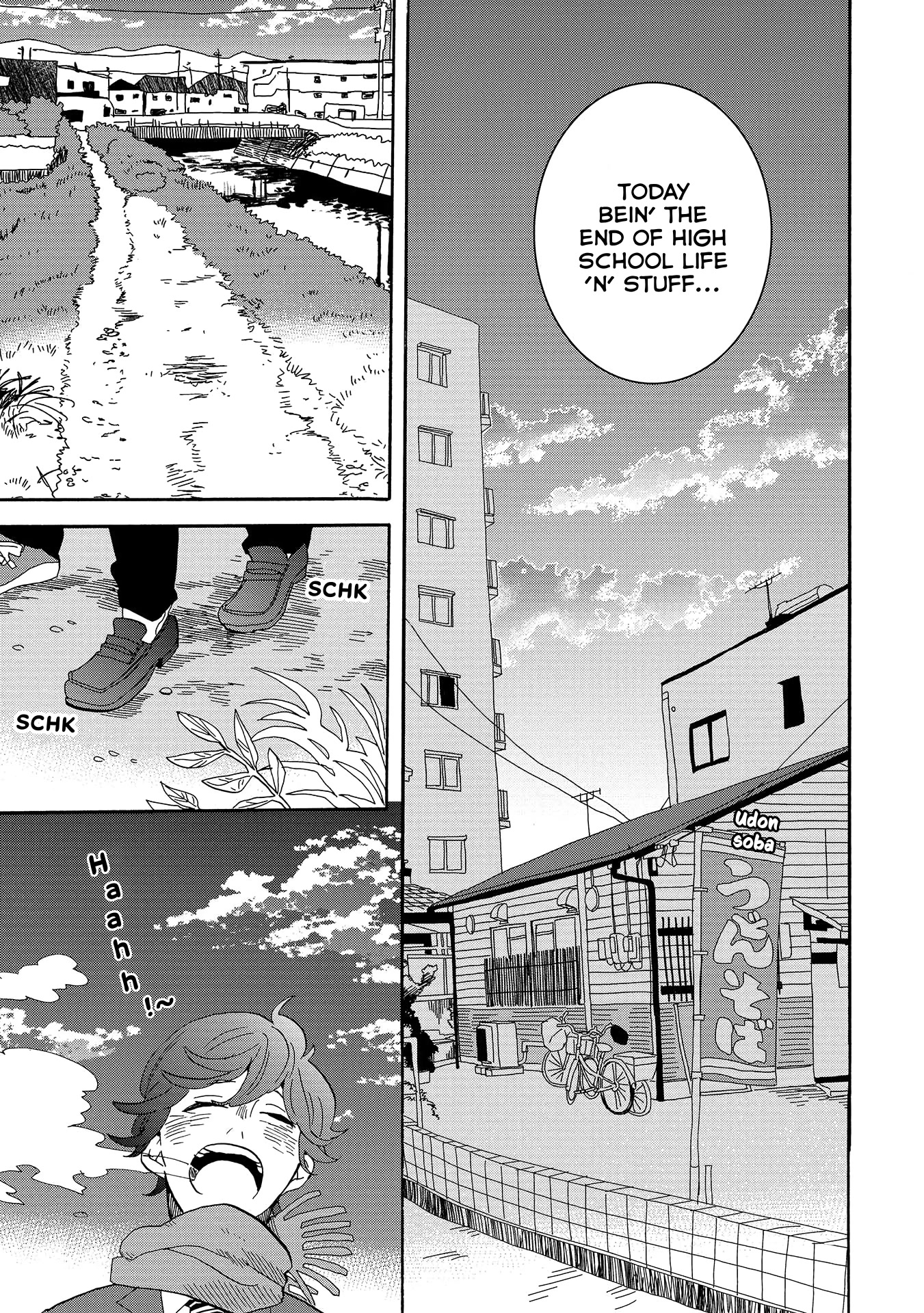 Udon no Kuni no Kin'iro Kemari Chapter 51.5 page 6 - Chapter 51.5: The Way Home From The Graduation Ceremony