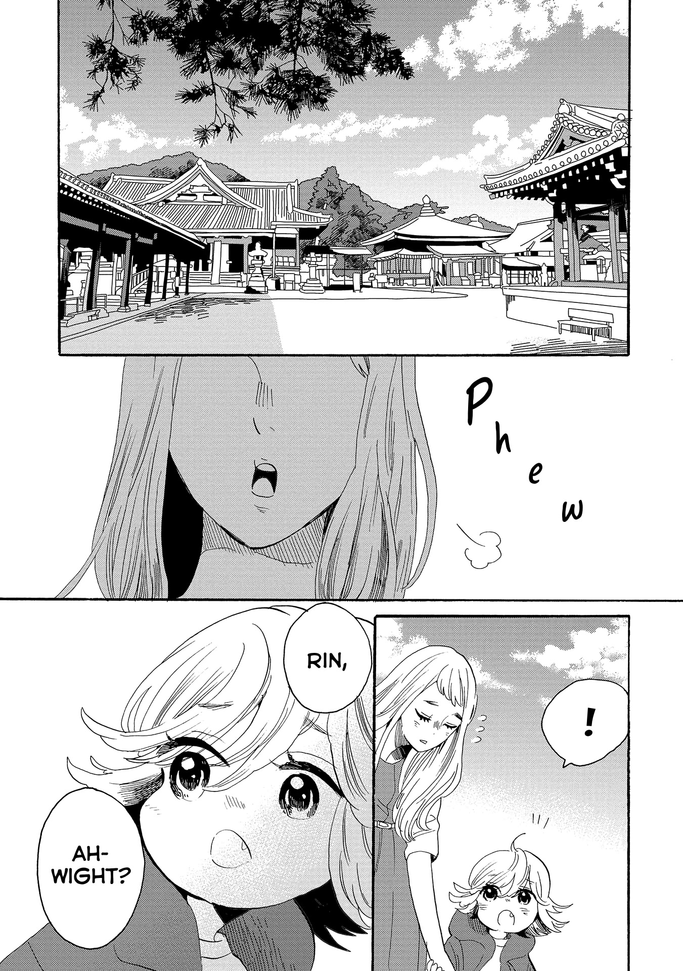 Udon no Kuni no Kin'iro Kemari Chapter 53 page 17 - Chapter 53: Zentsuu Temple