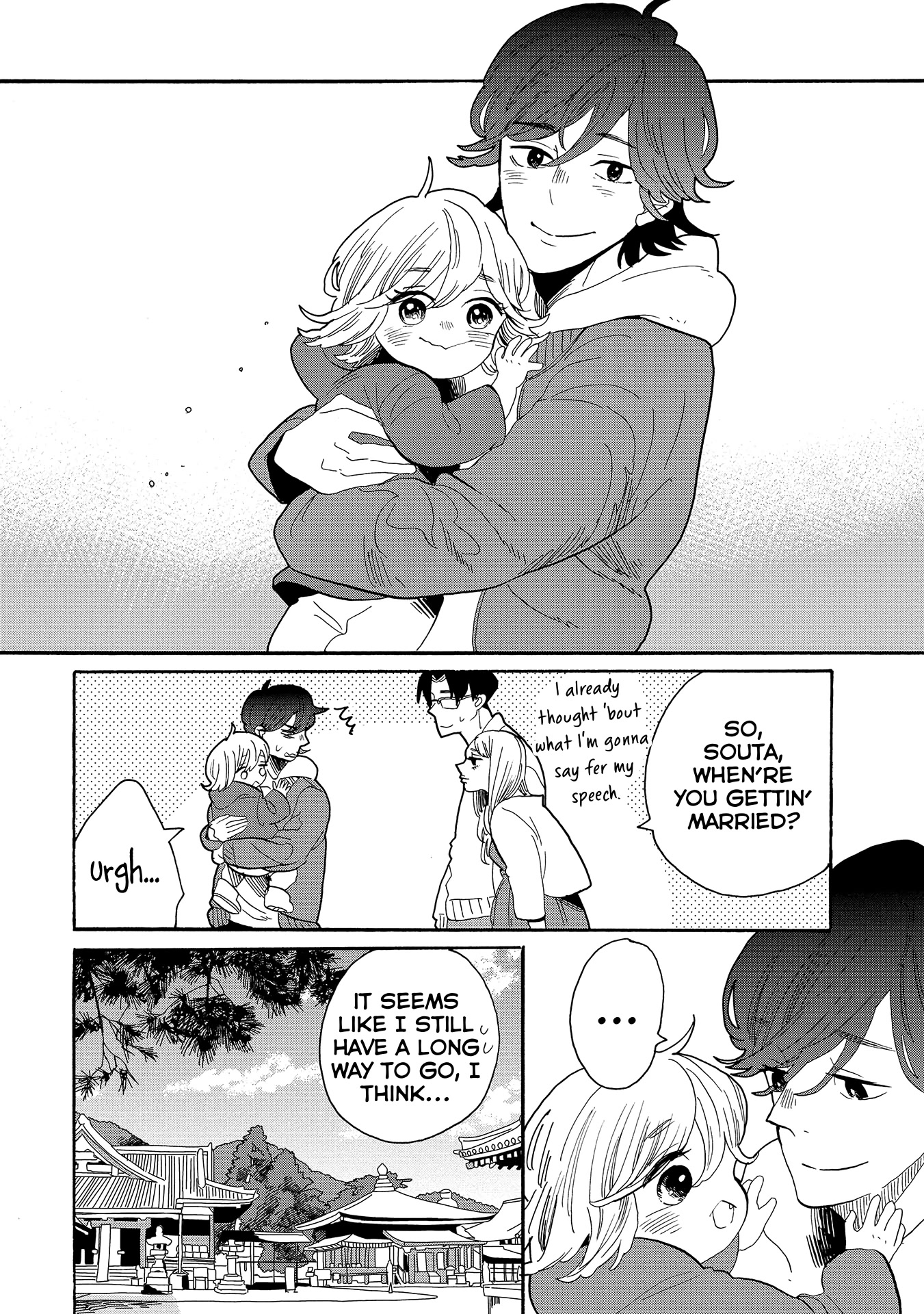 Udon no Kuni no Kin'iro Kemari Chapter 53 page 29 - Chapter 53: Zentsuu Temple