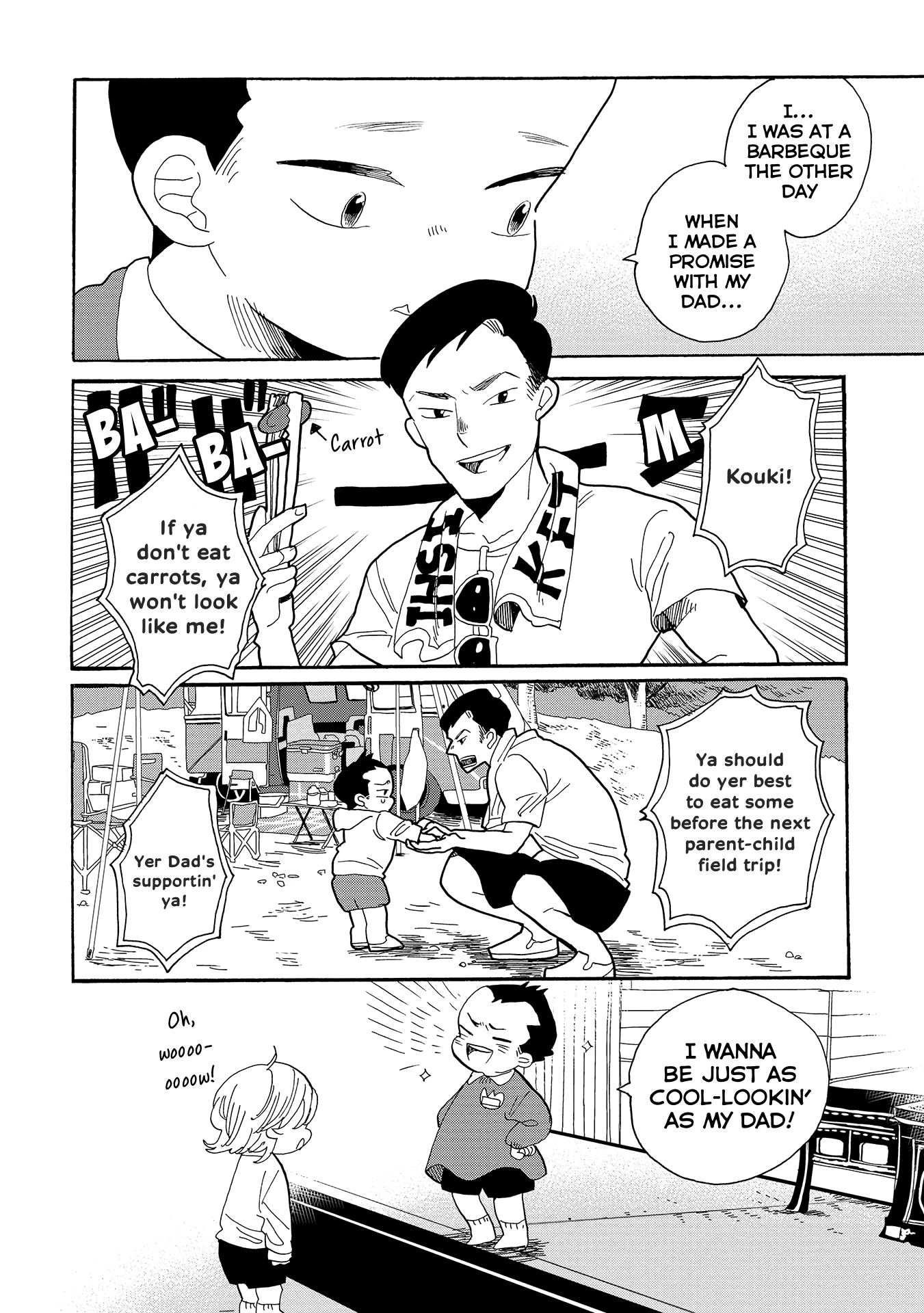 Udon no Kuni no Kin'iro Kemari Chapter 54 page 11 - Chapter 54: Kintoki Carrots