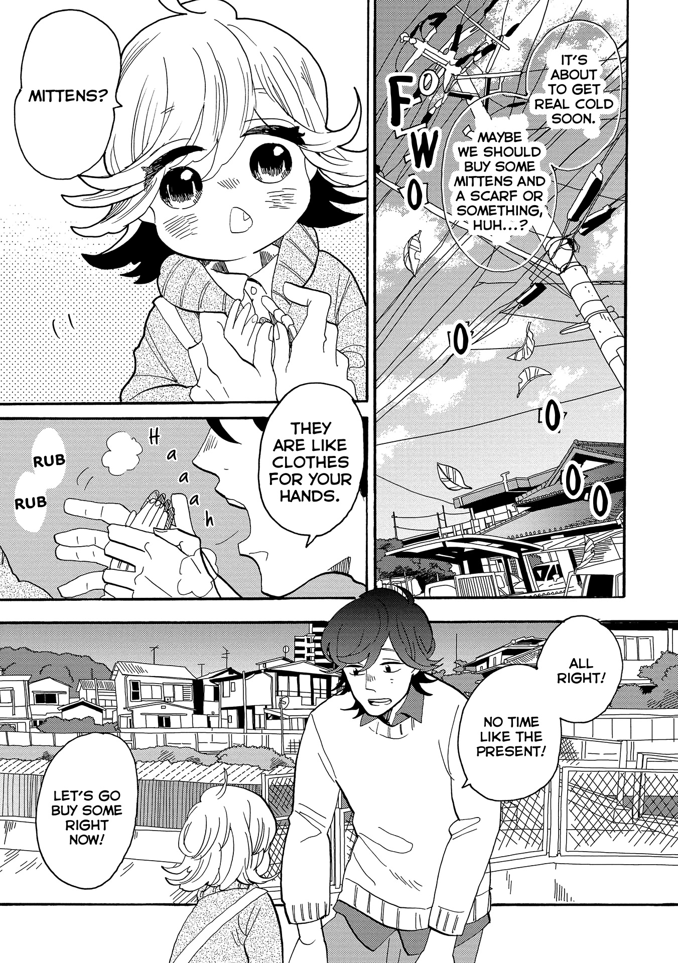 Udon no Kuni no Kin'iro Kemari Chapter 57 page 4 - Chapter 57: Mittens