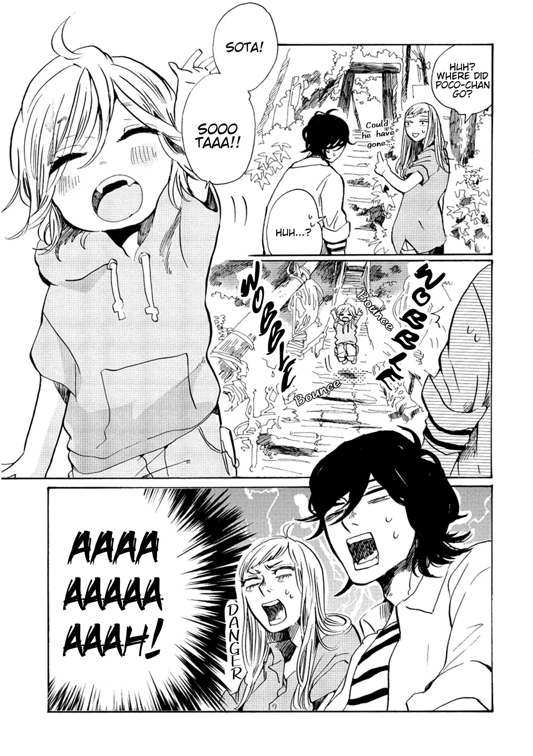 Udon no Kuni no Kin'iro Kemari Chapter 7 page 19 - Chapter 7: Kazura Bridge