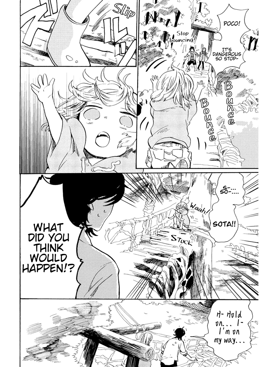 Udon no Kuni no Kin'iro Kemari Chapter 7 page 20 - Chapter 7: Kazura Bridge