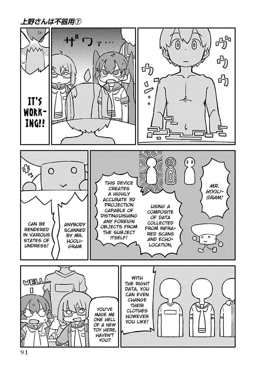 Ueno-san wa Bukiyou Chapter 67 page 5 - Chapter 67: Mr. Hooligram