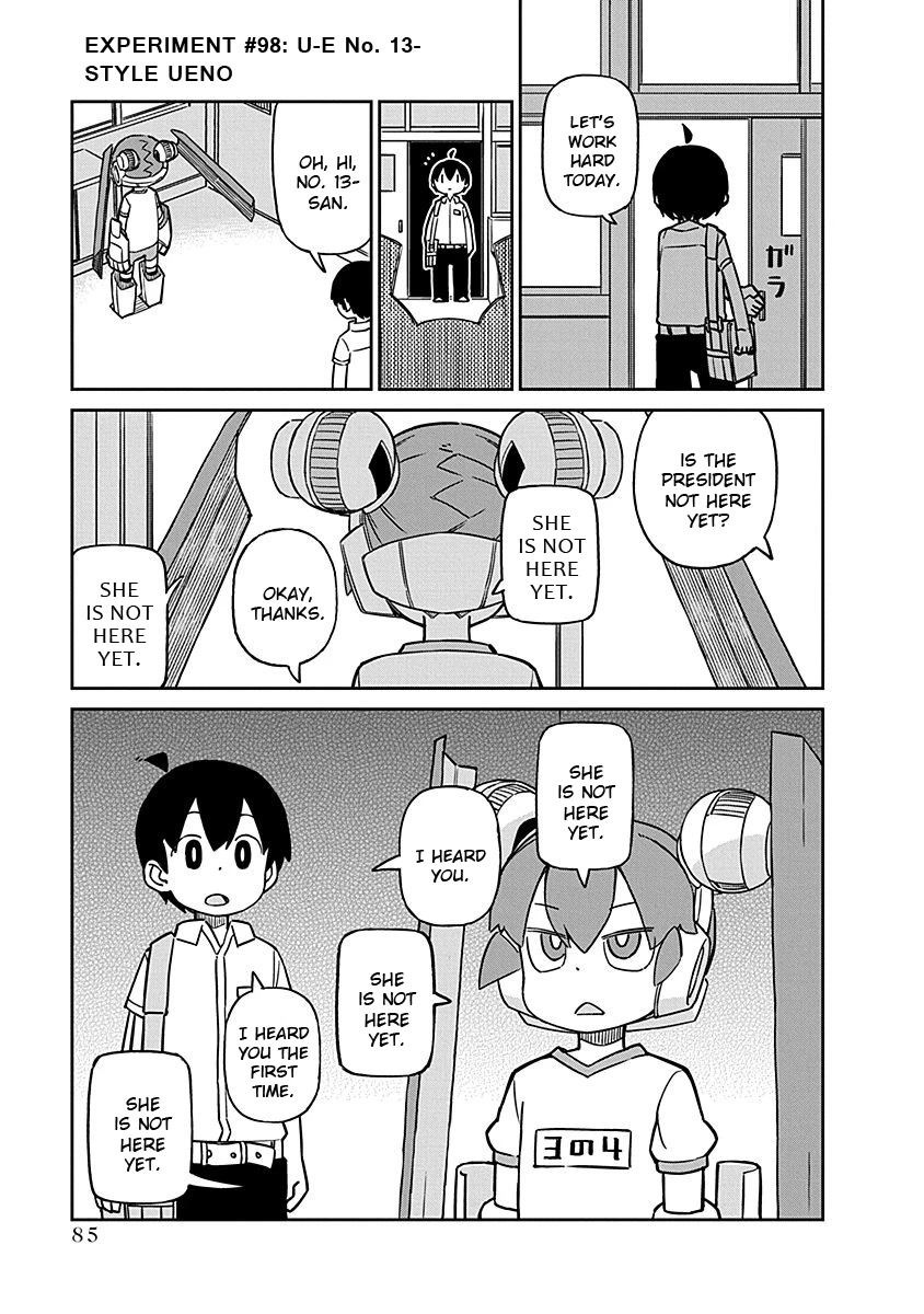 Ueno-san wa Bukiyou Chapter 98 page 1 - Chapter 98: U-E No. 13-Style Ueno