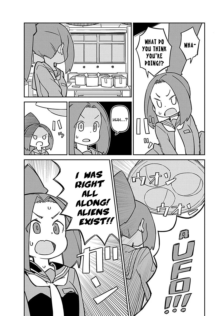 Ueno-san wa Bukiyou Chapter 99 page 10 - Chapter 99: UFO Snatcher