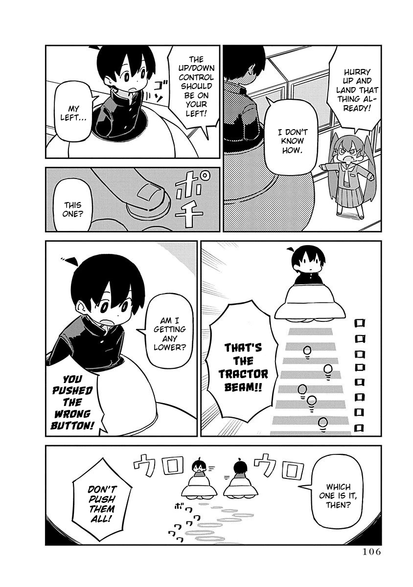 Ueno-san wa Bukiyou Chapter 99 page 8 - Chapter 99: UFO Snatcher