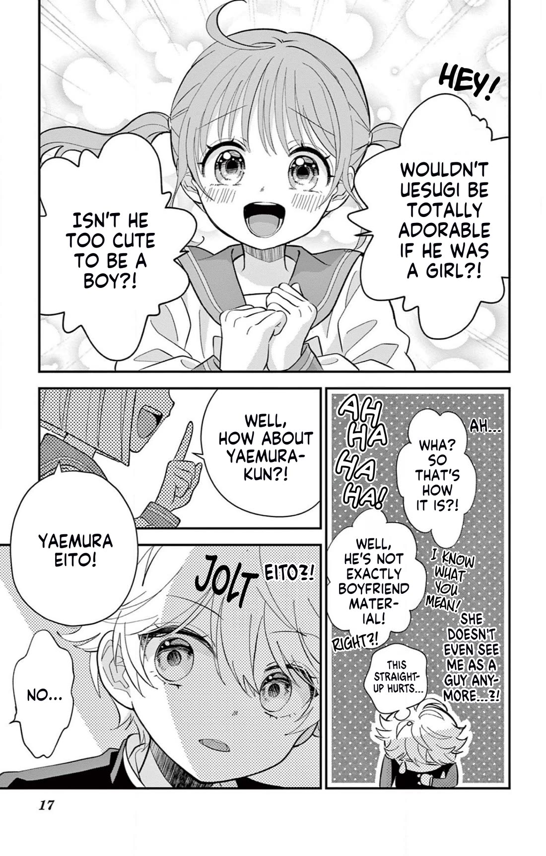 Uesugi-kun Wants to Quit Being a Girl Chapter 1 page 17 - Chapter 1