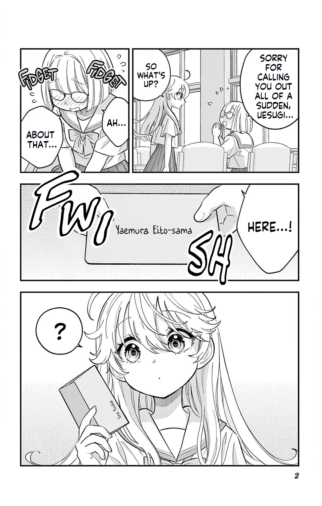 Uesugi-kun Wants to Quit Being a Girl Chapter 17 page 2 - Chapter 17
