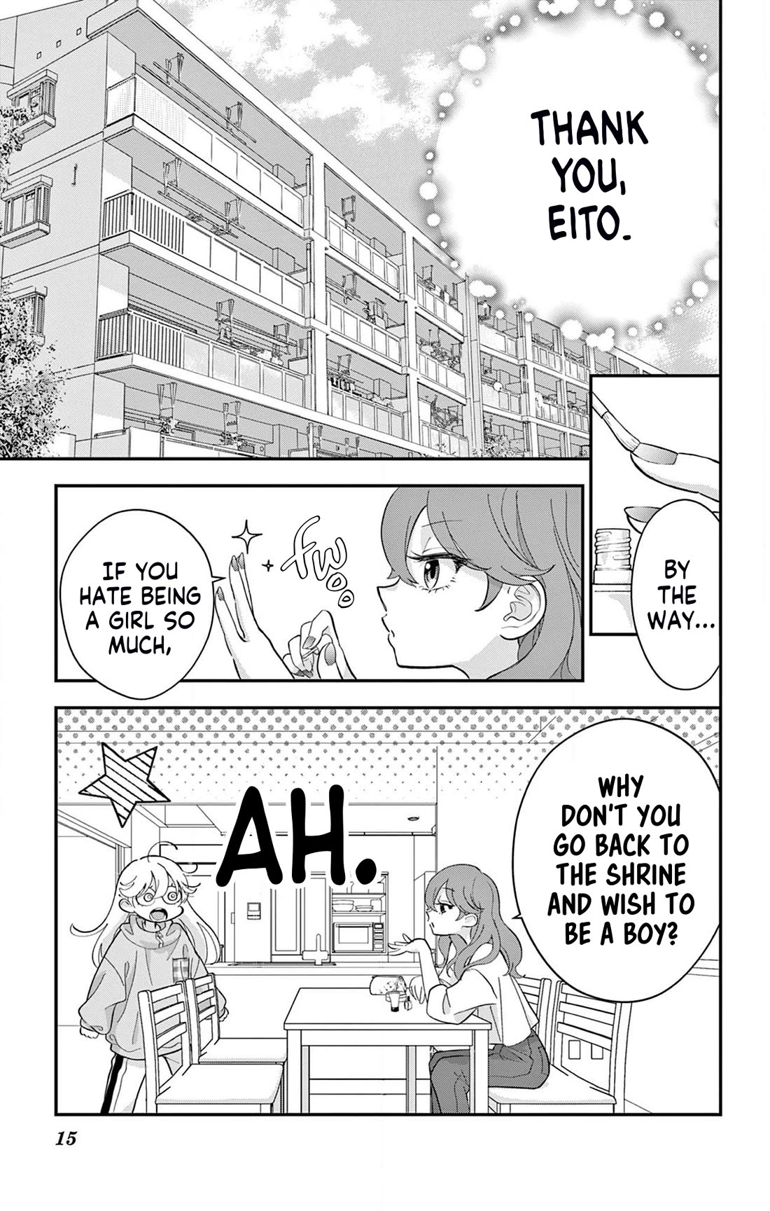 Uesugi-kun Wants to Quit Being a Girl Chapter 2 page 15 - Chapter 2