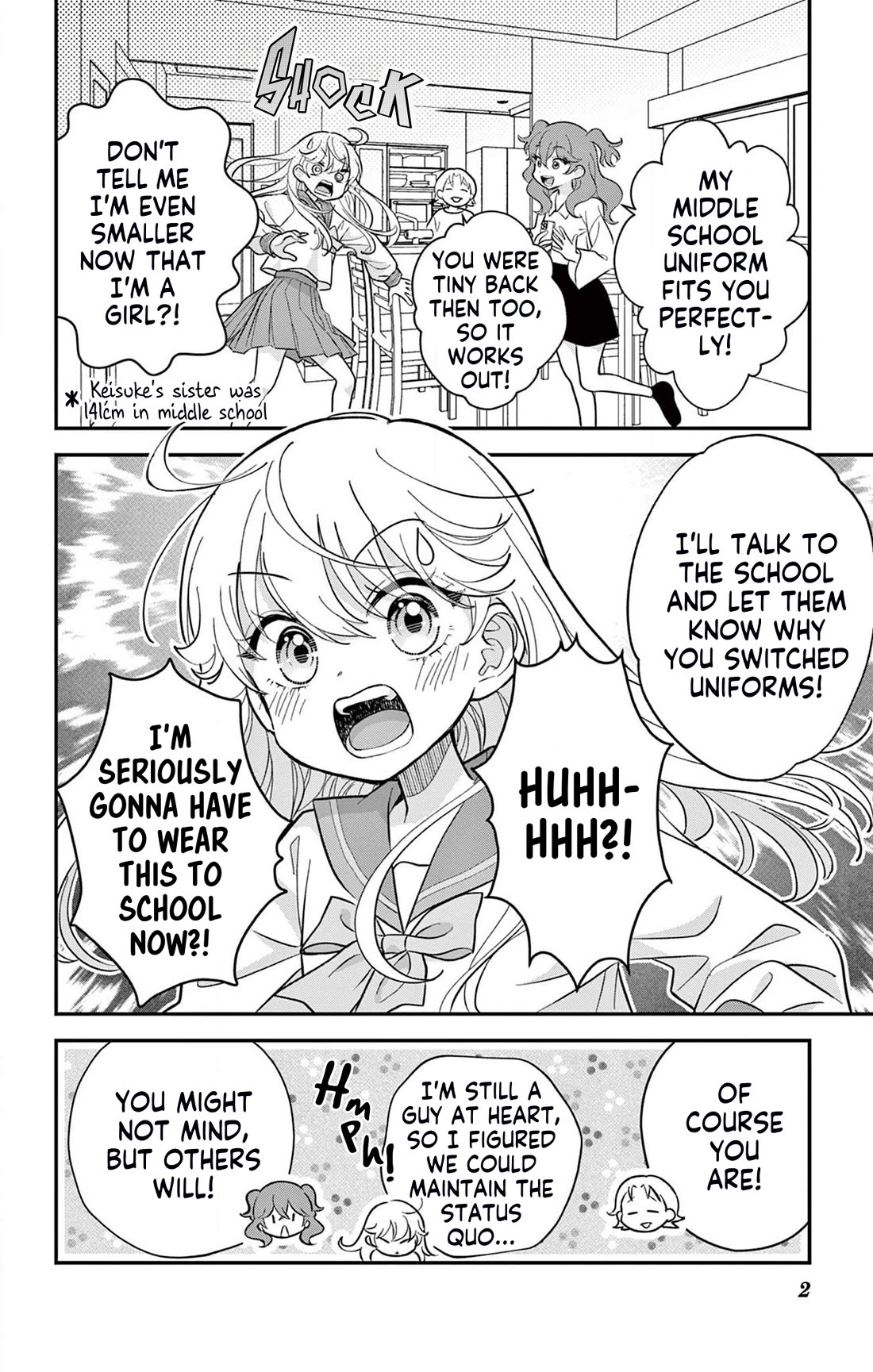 Uesugi-kun Wants to Quit Being a Girl Chapter 3 page 2 - Chapter 3