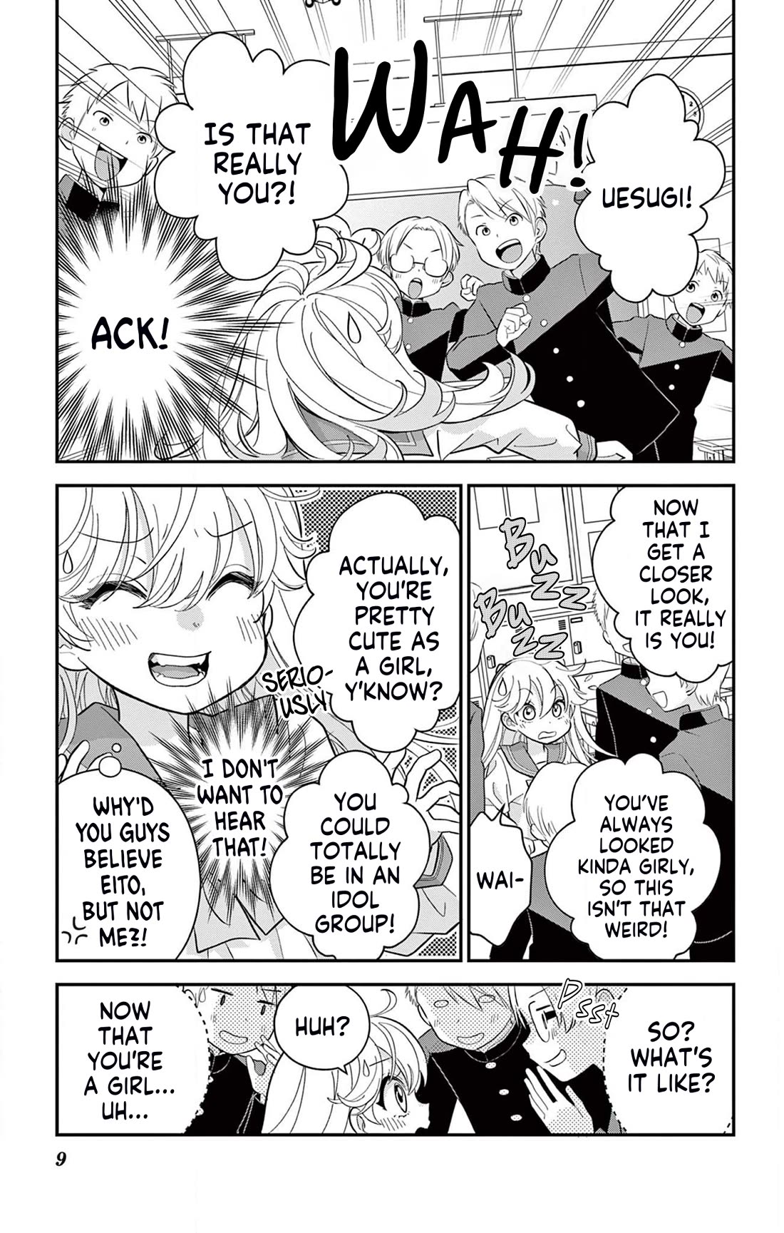 Uesugi-kun Wants to Quit Being a Girl Chapter 4 page 9 - Chapter 4