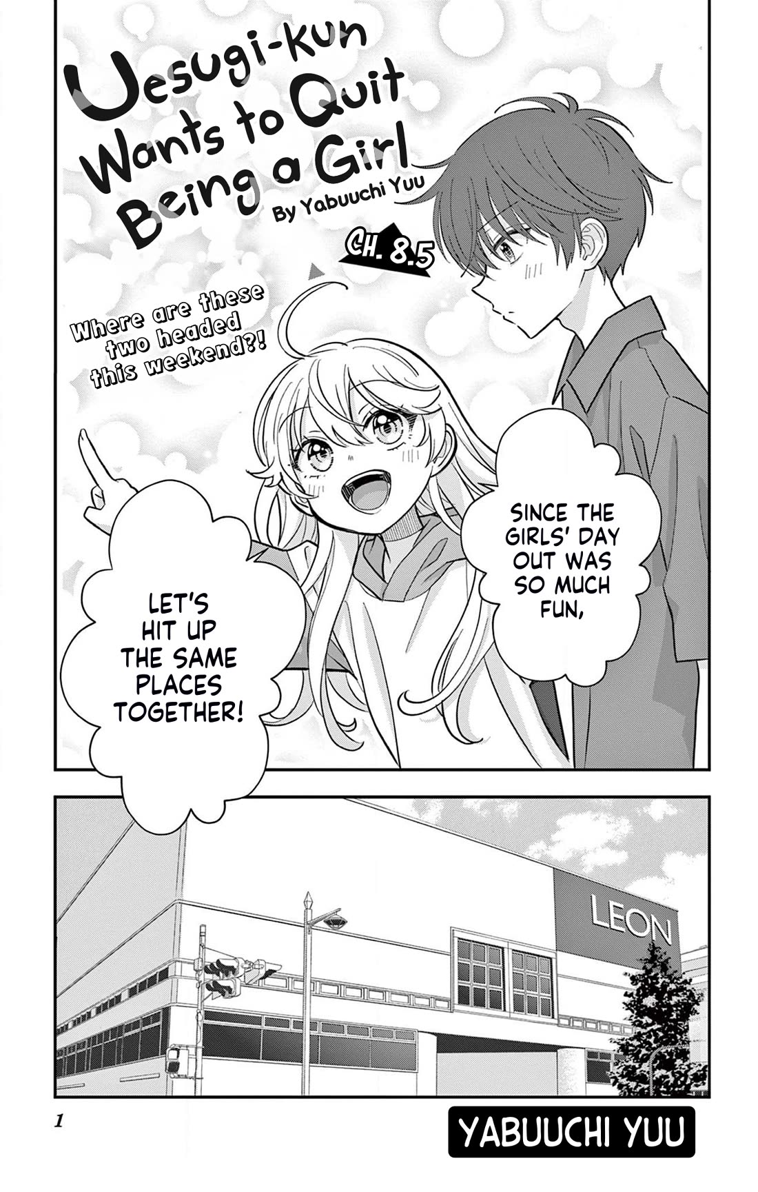 Uesugi-kun Wants to Quit Being a Girl Chapter 8.5 page 1 - Chapter 8.5
