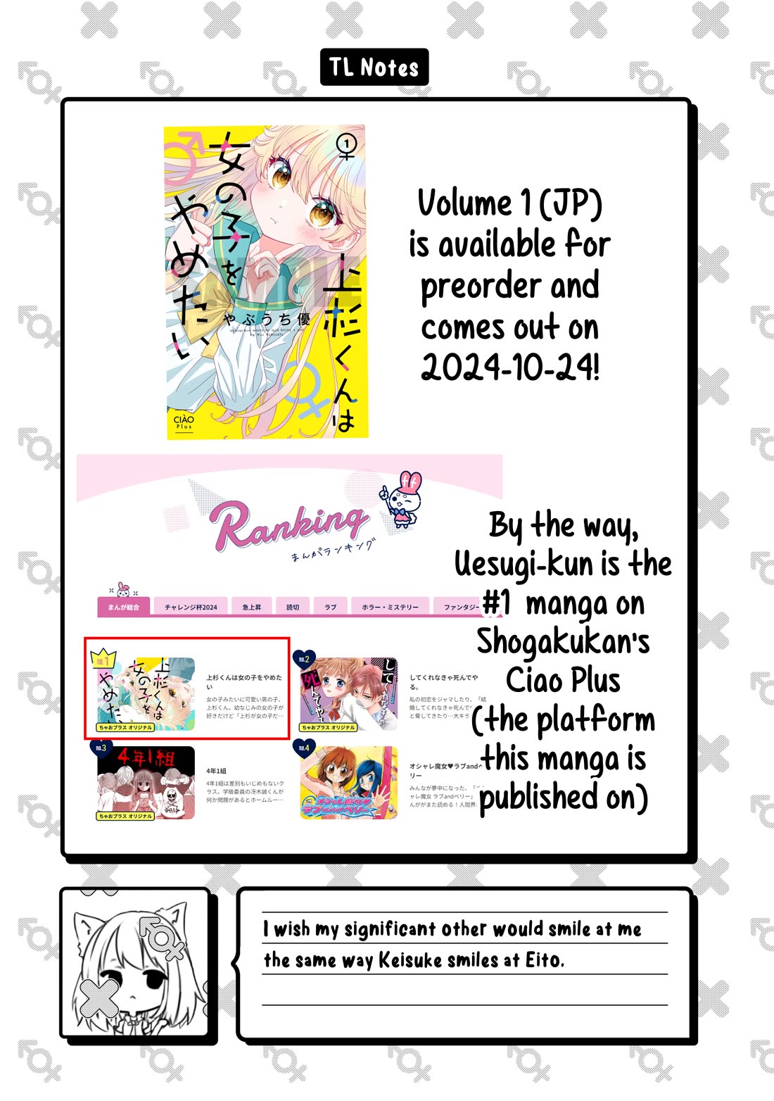 Uesugi-kun Wants to Quit Being a Girl Chapter 9 page 22 - Chapter 9