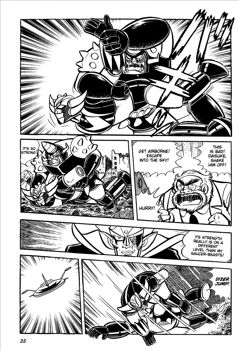 UFO Robo Grendizer (OUTA Gosaku) Chapter 10 page 37 - Chapter 10: The Vegan Army Comes to Earth