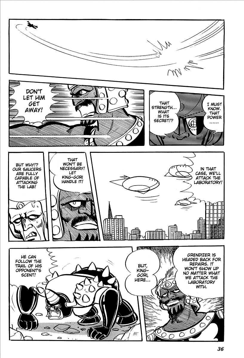 UFO Robo Grendizer (OUTA Gosaku) Chapter 10 page 38 - Chapter 10: The Vegan Army Comes to Earth
