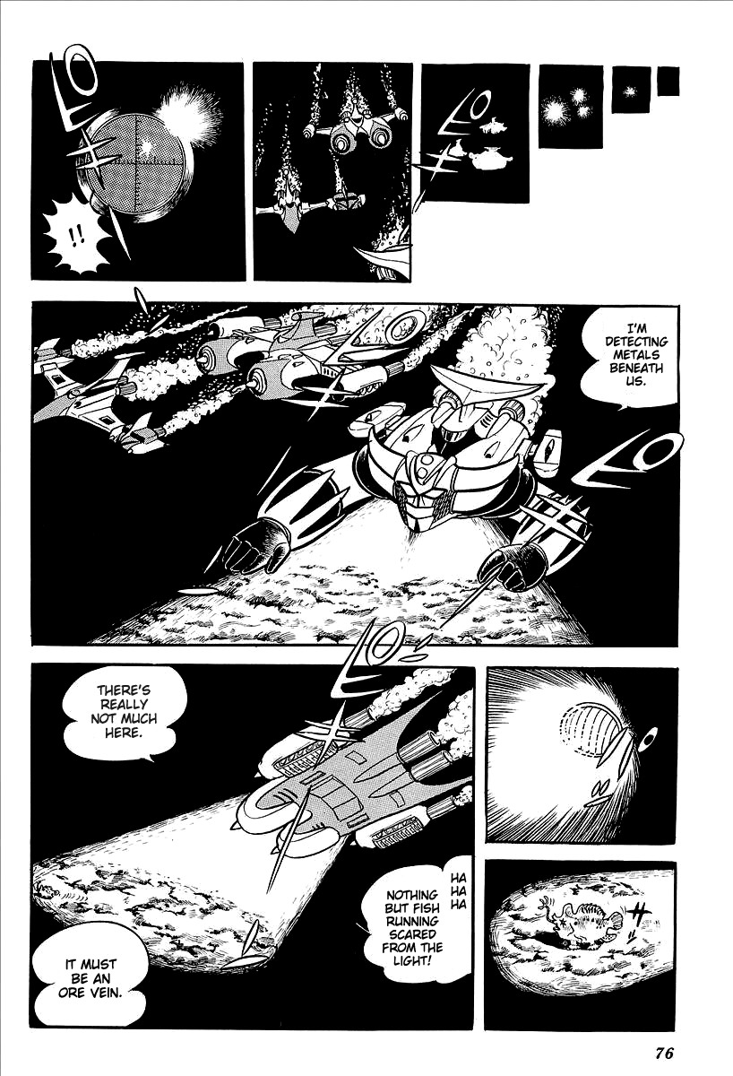 UFO Robo Grendizer (OUTA Gosaku) Chapter 11 page 24 - Chapter 11: The Mysterious Stone Statue Under the Sea