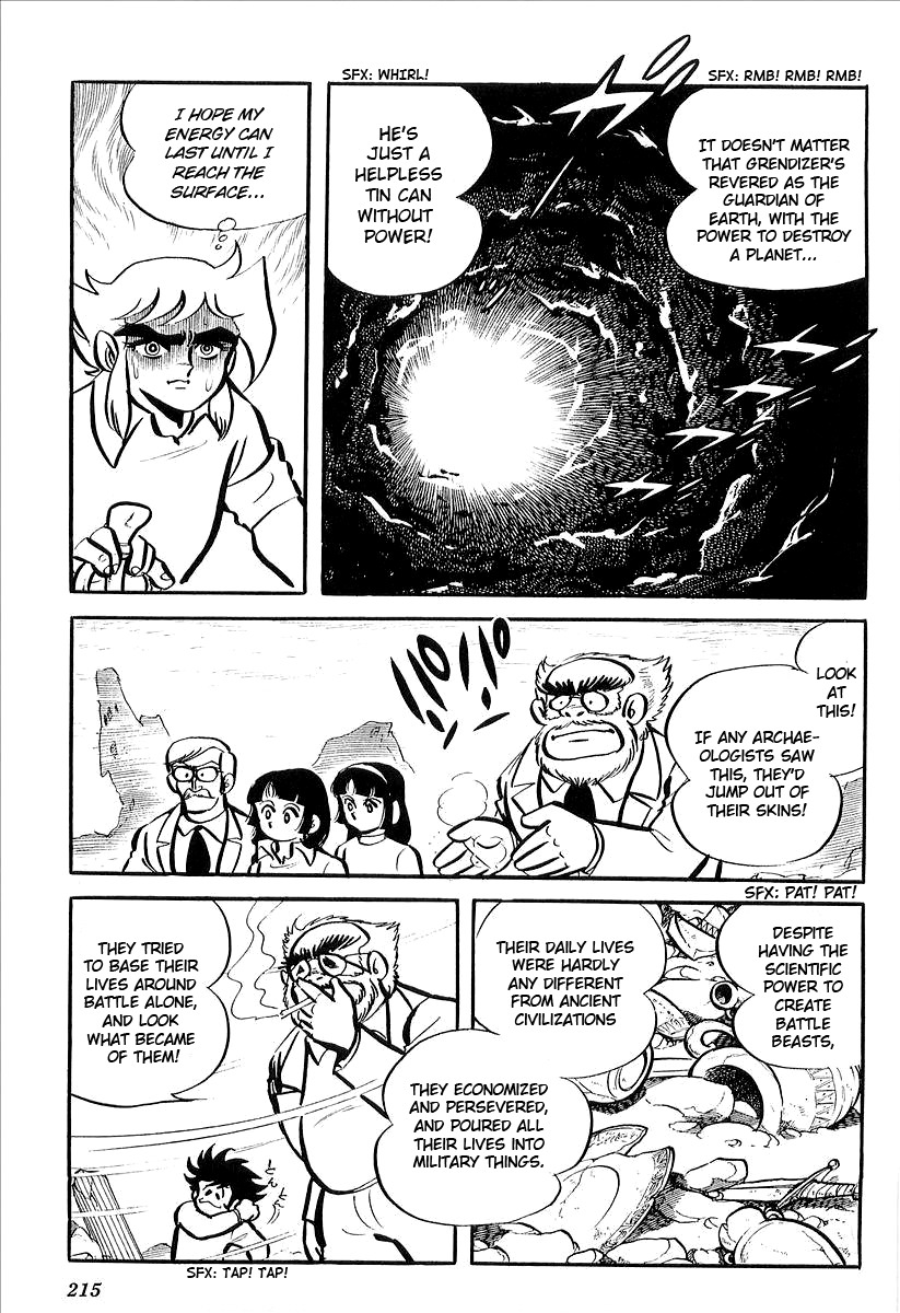 UFO Robo Grendizer (OUTA Gosaku) Chapter 5 page 11 - Chapter 5: The Mysterious Mycenaen Underground Empire