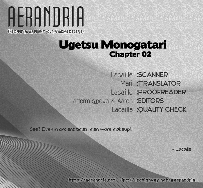 Ugetsu Monogatari Chapter 2 page 1 - Chapter 2: The Blue Hood