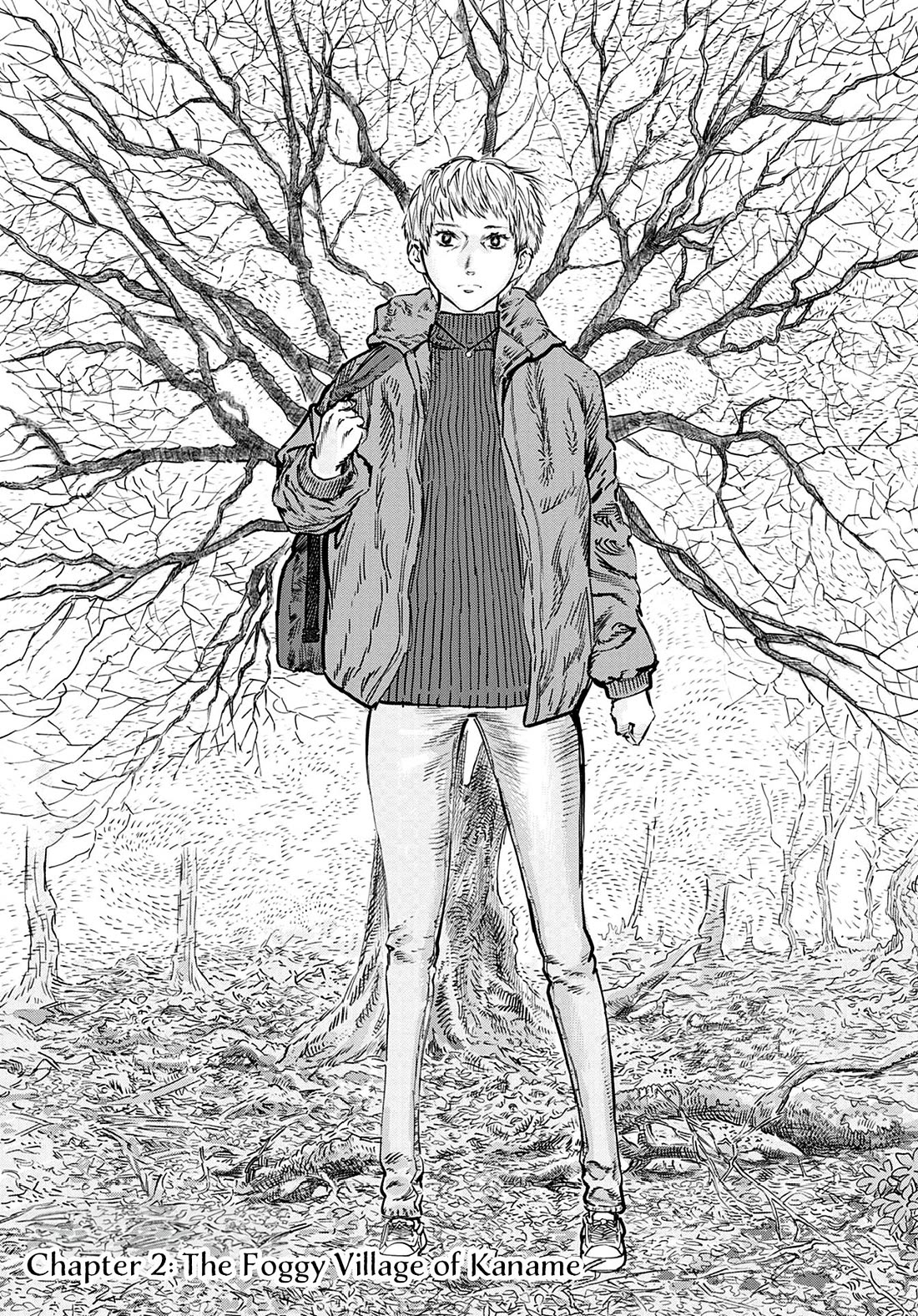 Uichi Island Chapter 2 page 1 - Chapter 2: The Foggy Village of Kaname
