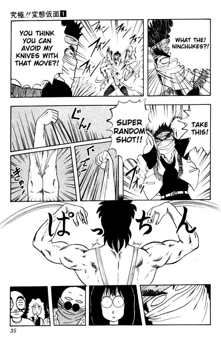 Ultimate!! Hentai Kamen Chapter 1 page 35 - Chapter 1 : Birth of Hentai Kamen!!
