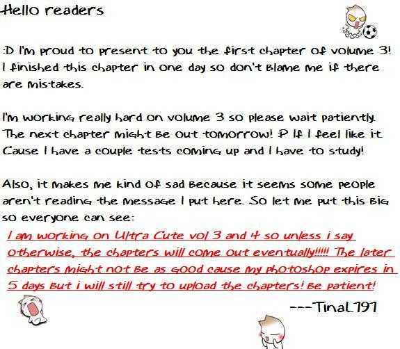 Ultra Cute Chapter 3.1 page 1 - Vol.03 Chapter 1