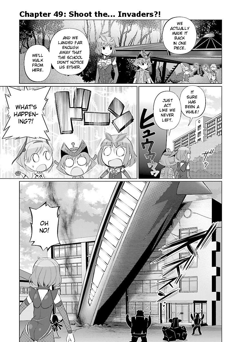 Ultra Kaiju Humanization Project feat.POP Comic code Chapter 49 page 1 - Chapter 49: Shoot the... Invaders?!