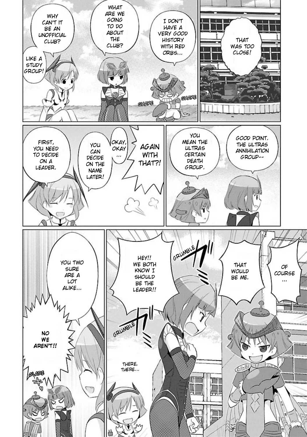 Ultra Kaiju Humanization Project feat.POP Comic code Chapter 5 page 8 - Chapter 5: Five Seconds Before the Great Explosion of the Kaiju Graveyard School!