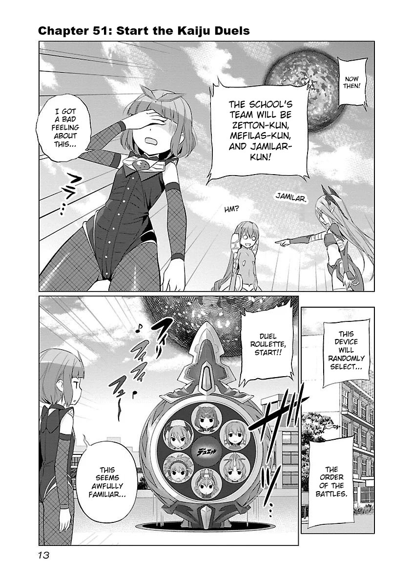 Ultra Kaiju Humanization Project feat.POP Comic code Chapter 51 page 1 - Chapter 51: Start the Kaiju Duels