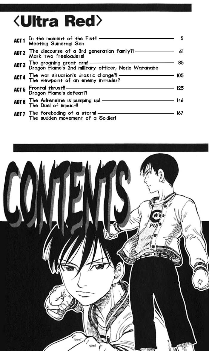Ultra Red Chapter 1 page 3 - Chapter 1: In the moment of the fist!! Meeting Sumeragi Sen!