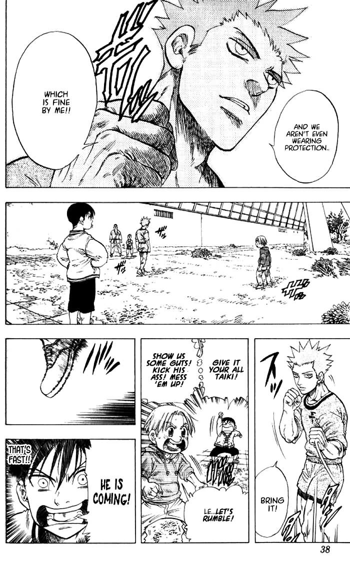 Ultra Red Chapter 1 page 36 - Chapter 1: In the moment of the fist!! Meeting Sumeragi Sen!