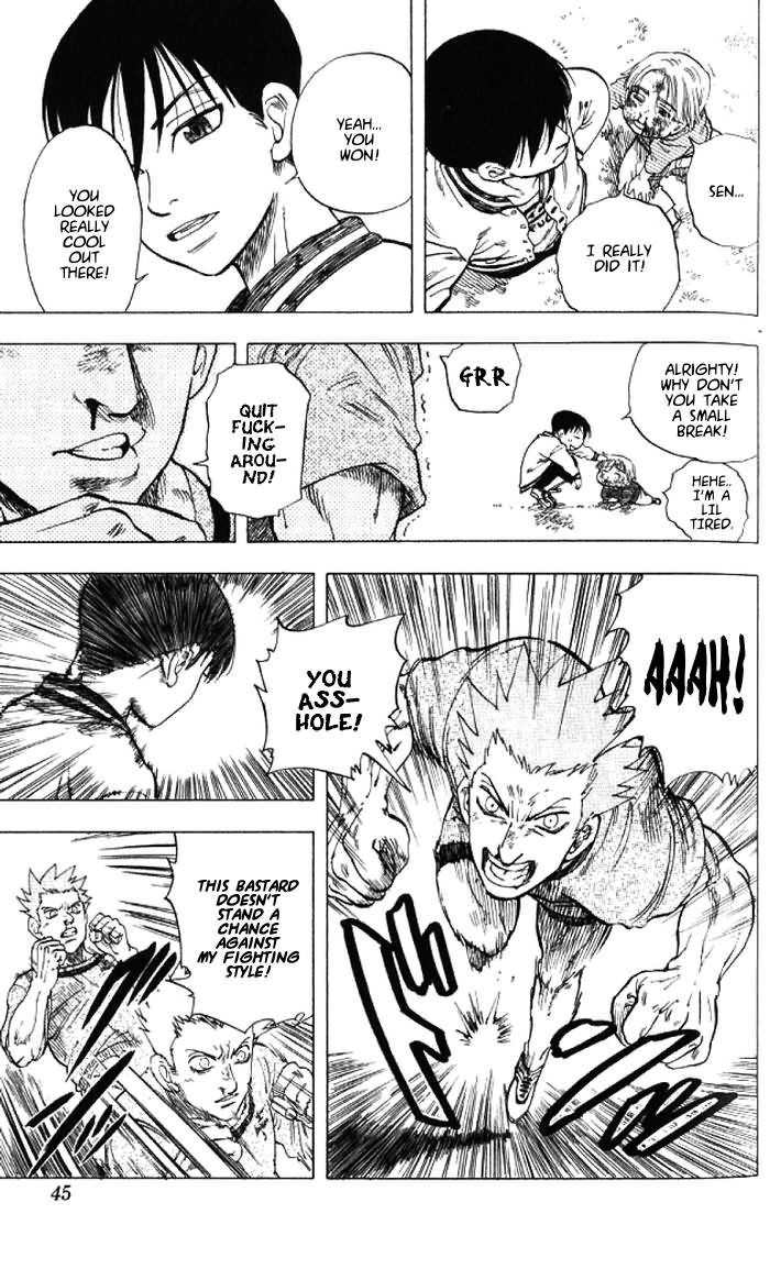 Ultra Red Chapter 1 page 43 - Chapter 1: In the moment of the fist!! Meeting Sumeragi Sen!