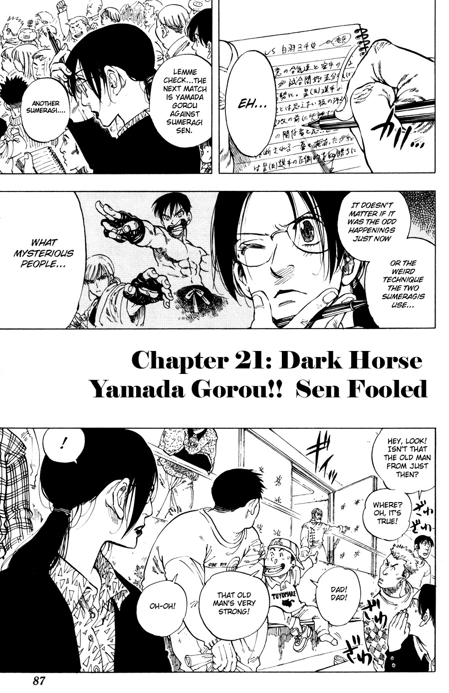 Ultra Red Chapter 21 page 1 - Chapter 21: Dark horse Yamada Gorou!! Sen fooled