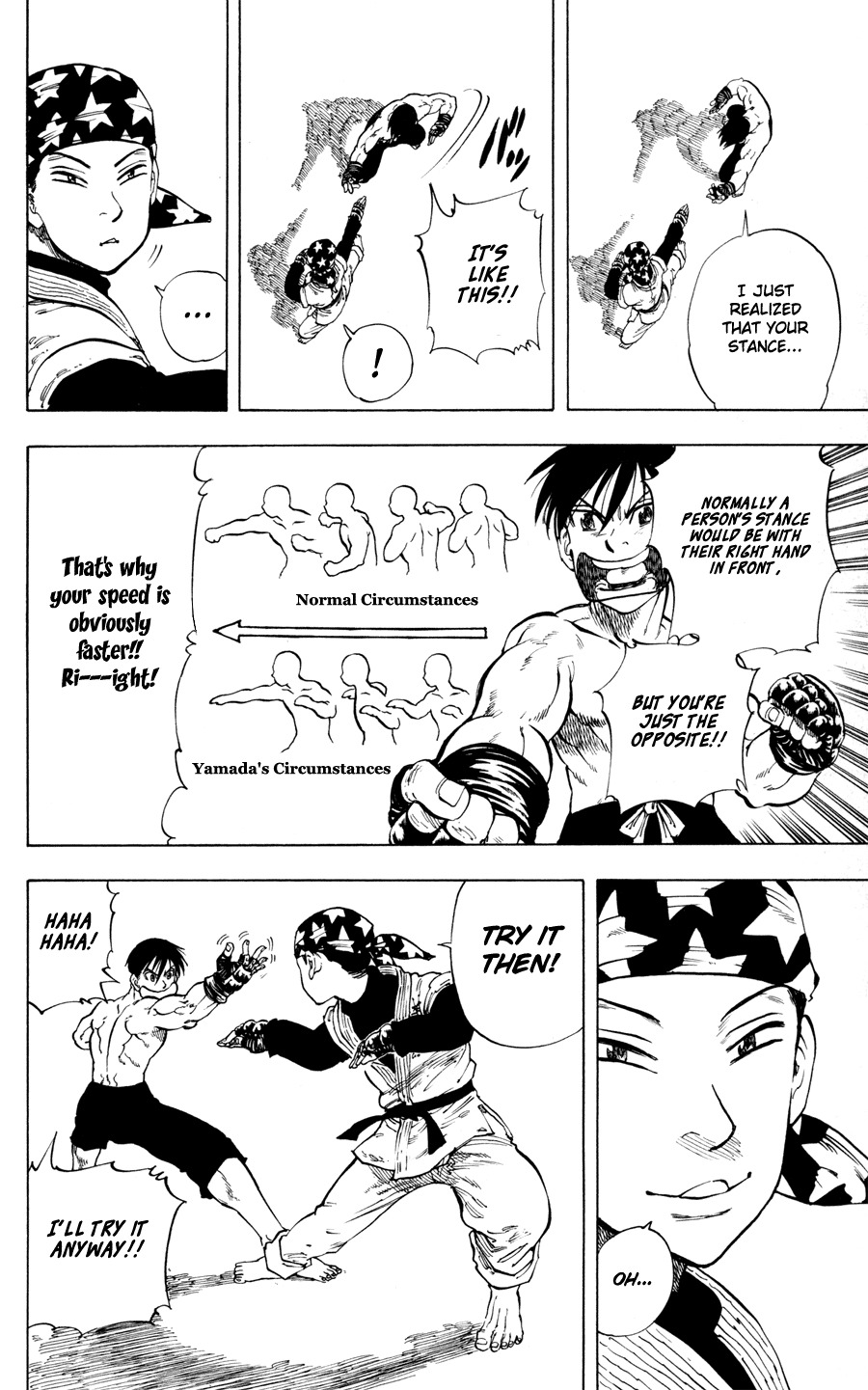 Ultra Red Chapter 21 page 13 - Chapter 21: Dark horse Yamada Gorou!! Sen fooled
